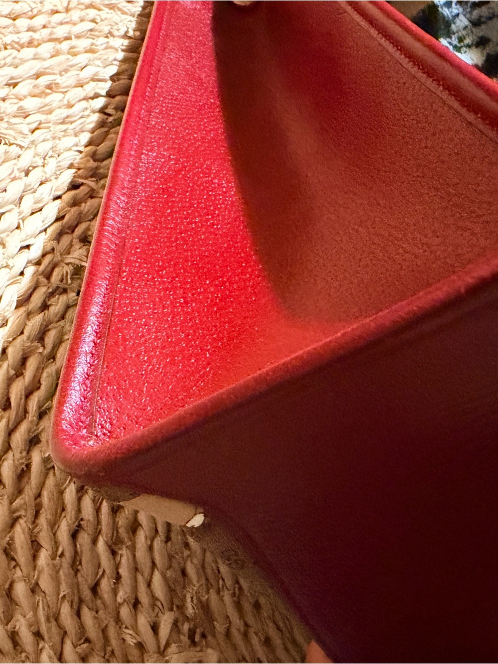 GuccixDORAEMON Vintage Mini GG Supreme Monogram Medium Tote Bag Beige Cherry Red - Picture 5 of 16